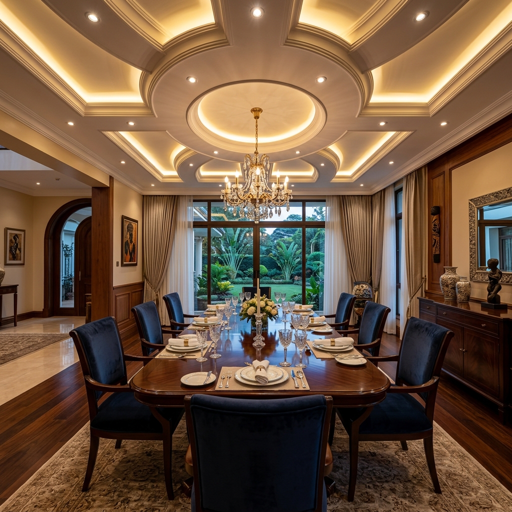 Grand dining room interior design Runda